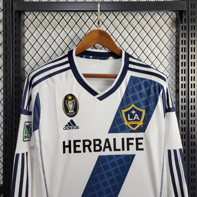 11/12 LA Galaxy Home Retro Jersey (With Patches)